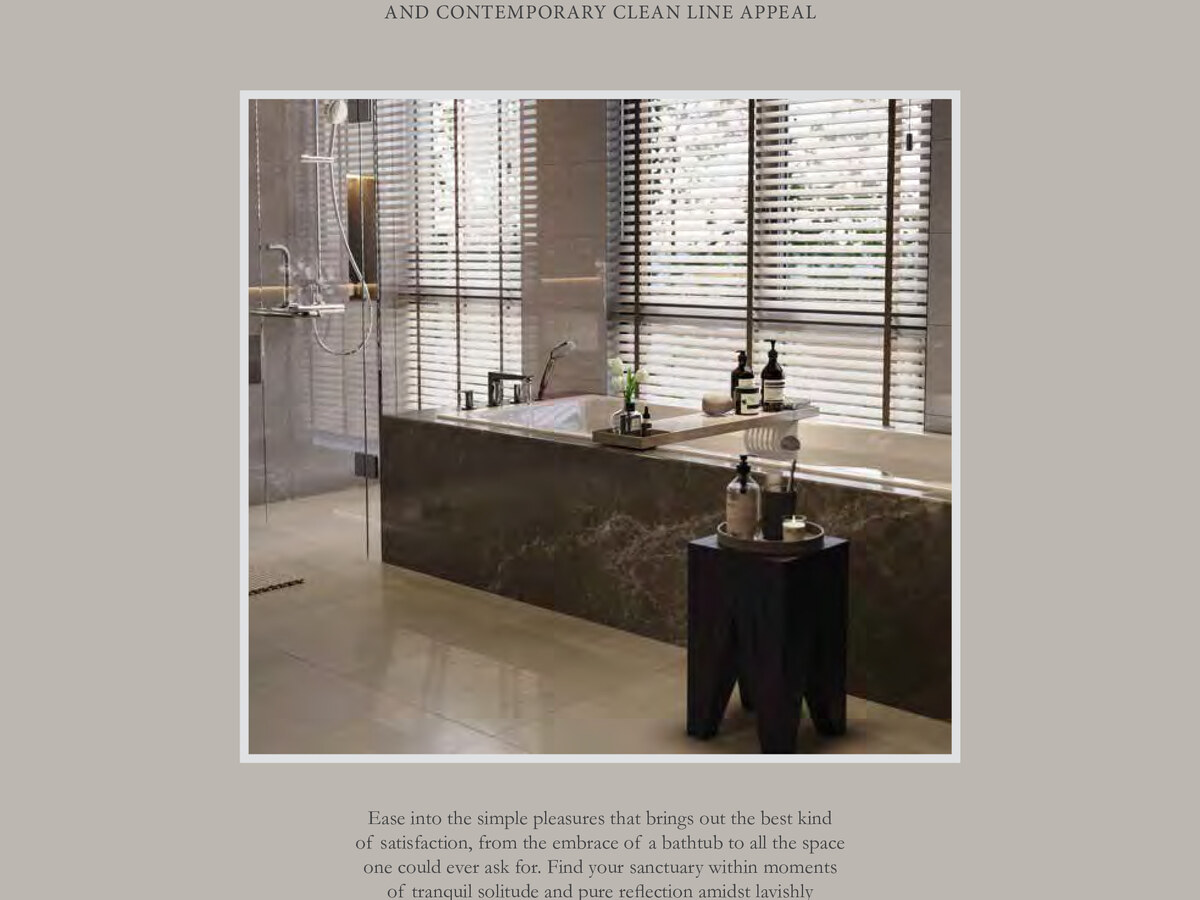 Master bathroom finishes